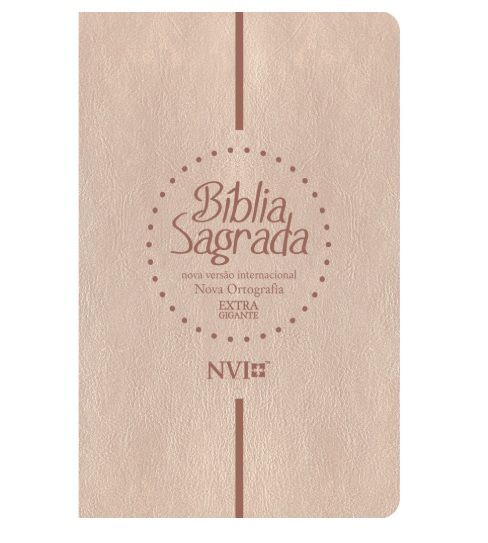 Bíblia Sagrada - Letra Extragigante - NVI (Champagne)