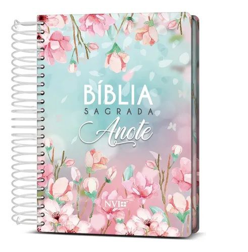 Bíblia Sagrada - NVI - Anote - Espaço Para Anotações - Capa Dura Espiral - Magnólia