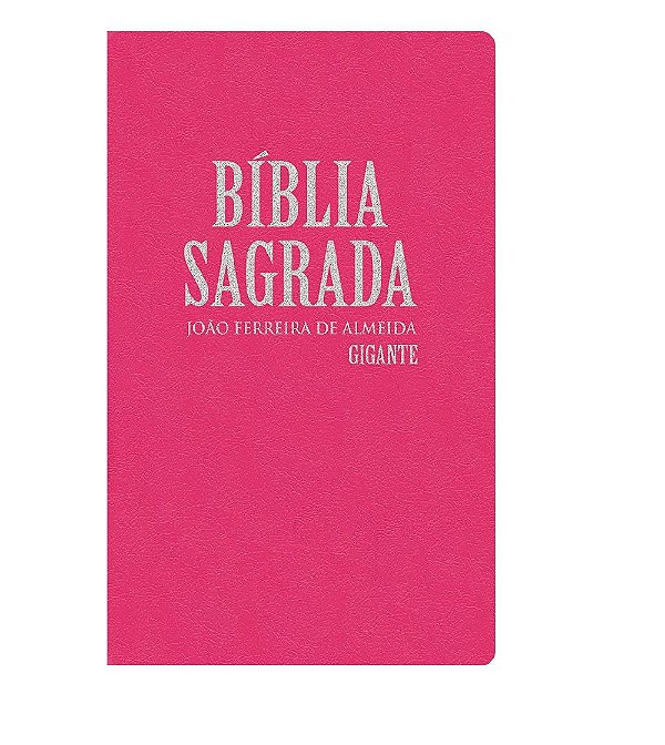 Bíblia Sagrada - Revista e Corrigida - Letra Gigante com Mapas - Pink