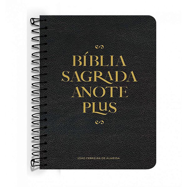 Bíblia Sagrada Anote Plus - ARC - Capa Espiral - Preta