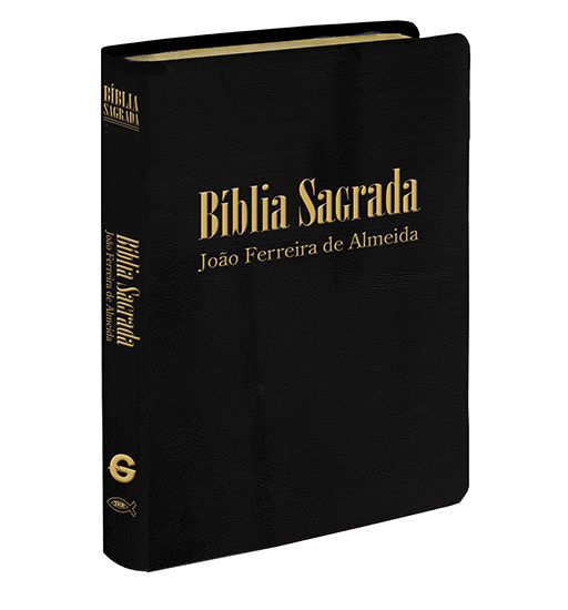 Bíblia Sagrada João Ferreira de Almeida - Letra Gigante, Mapa e Índice Lateral  - Revista e Corrigida - Preta -