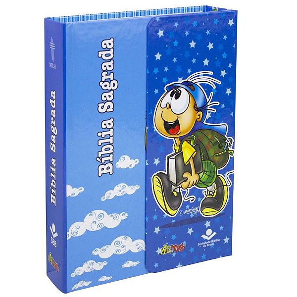 Bíblia Sagrada Mig & Meg - NTLH - Fonte de Bençãos - Letra Maior - Azul