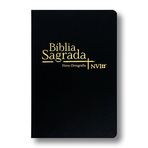 Bíblia Sagrada NVI - Letra Grande - Capa Semi Luxo Preta