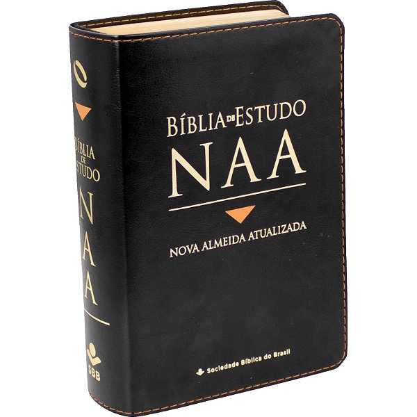 Lançamento - Bíblia de Estudo NAA - Tamanho Portátil - Capa Luxo - Preta
