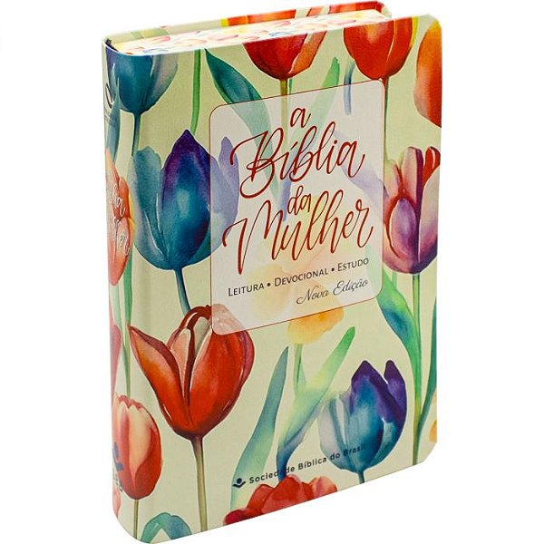A Bíblia da Mulher - Média - NAA - Capa Tulipa - colorida