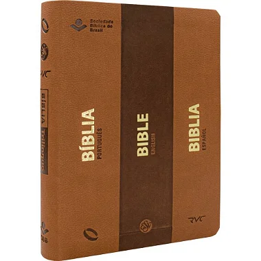 Bíblia Trilíngue - NAA/ESV/RVC - grande
