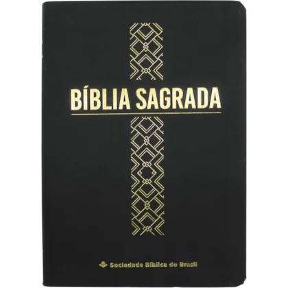 Bíblia Sagrada - ARC - Linha Ouro - Capa Preta - Cruz Preta