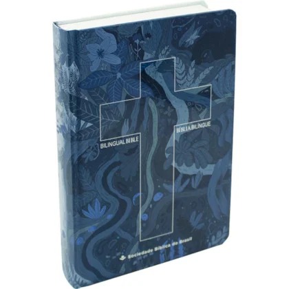 Bíblia Bilíngue Inglês / Português - Cruz/Azul
