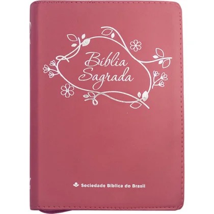 Bíblia Sagrada - ARA - Linha Ouro - Zíper - Pink