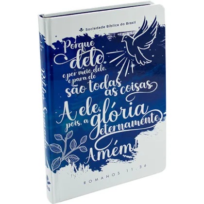 Bíblia Sagrada - Capa dura - ARA - Lettering azul