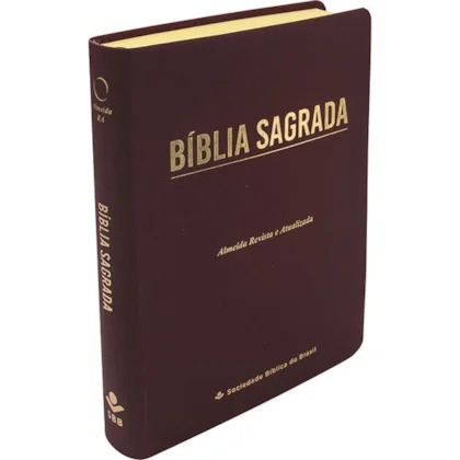 Bíblia Sagrada - ARA - Linha Ouro - Letra Gigante - Vinho