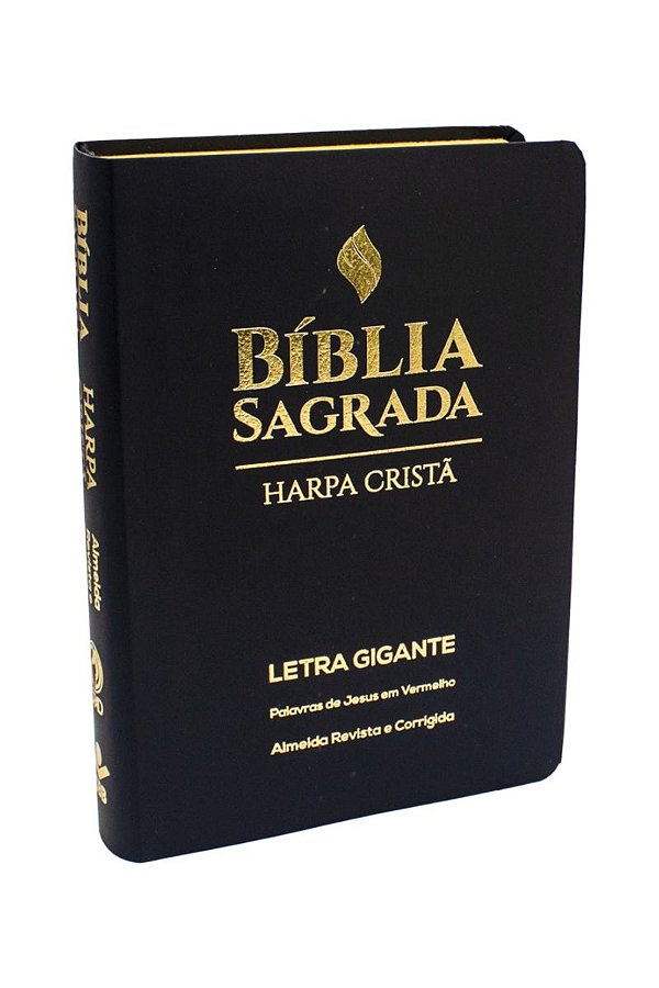 Bíblia Sagrada ARC Grande, Harpa Cristã Popular, Letra Gigante Preta