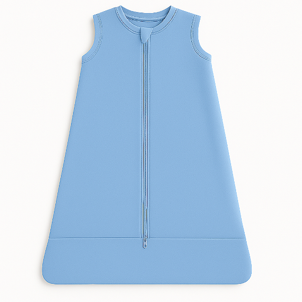 Saco de Dormir Bebê Malha Azul Primavera Verão