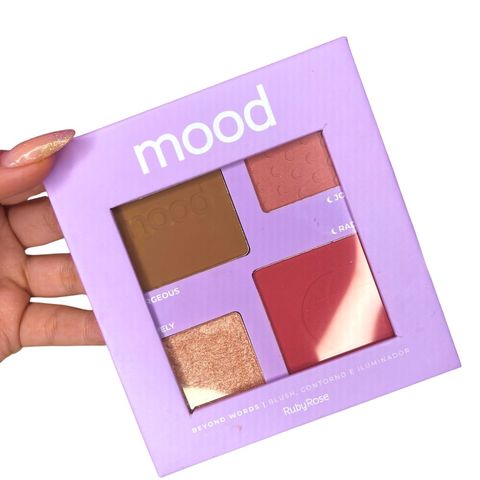 Paleta Blush, Contorno e Iluminador Mood Beyond Words - Ruby Rose