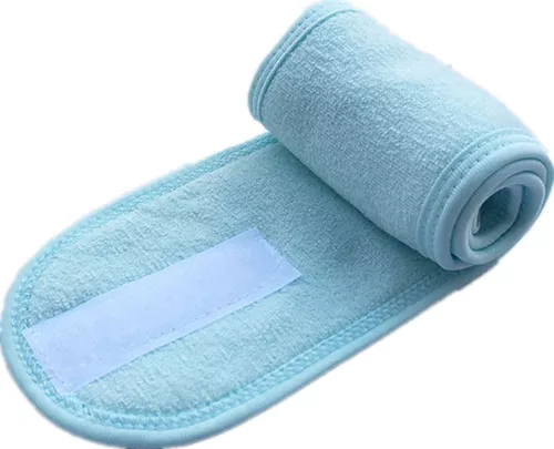 Faixa de Cabelo Makeup Skincare cor Azul Claro