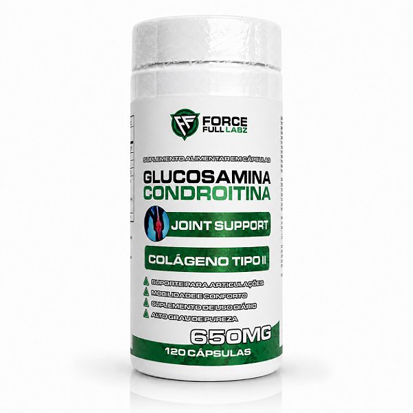 Glucosamina + Condroitina + Colágeno Tipo 2 Artro Senior 120 cápsulas - Force Full Labz