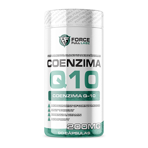 Coenzima Q10 200mg Ubiquinona 90 cápsulas - Force Full Labz