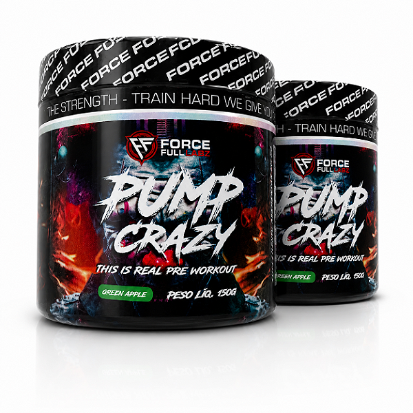 Kit 2x Pre treinos Pump Crazy 150g - Force Full Labz