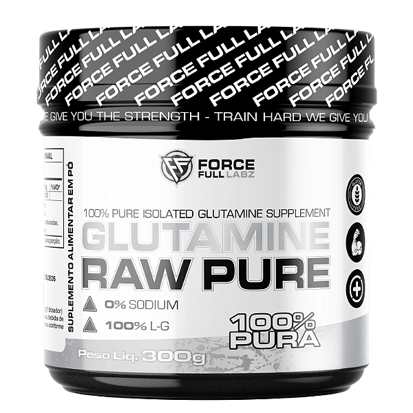 Glutamine Raw Pure 100% L-G 300g - Force Full Labz