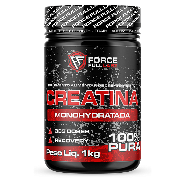 Creatina Monohidratada 1Kg - 100% Pura - 333 Doses - Force Full Labz