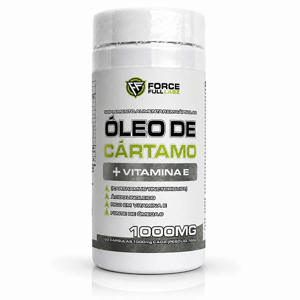 Óleo de Cártamo + Vitamina E Ácido Linoleico Fonte de Õmega 6 120 Cápsulas - Force Full Labz