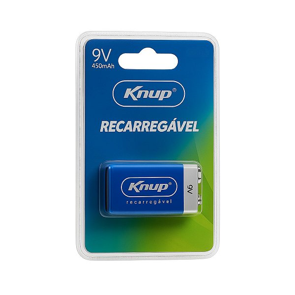 Bateria Recarregável 9V 450mAh – Knup