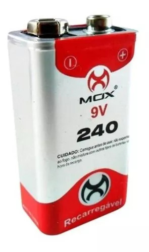 Bateria Recarregável 9V 240mAh Mox – Alta Performance e Sustentabilidade