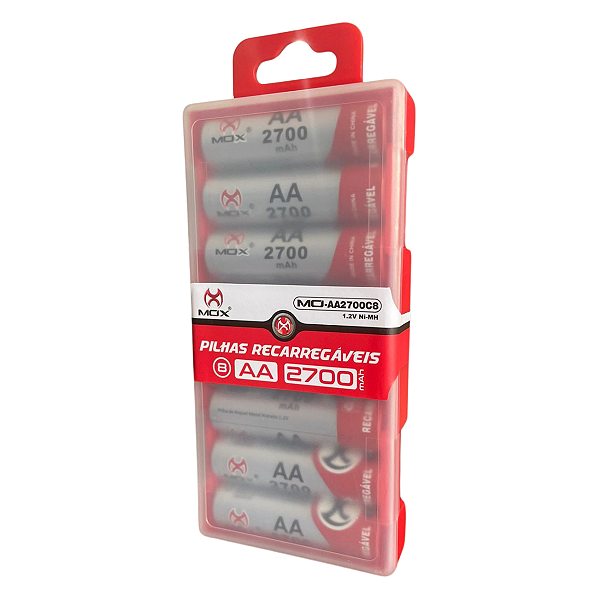 PILHA RECARREGAVEL MOX MO-AA2700 B8