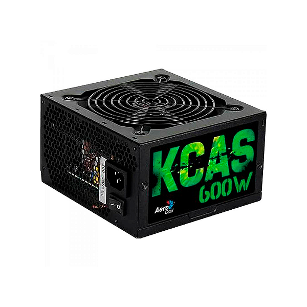Fonte Gamer Aerocool Kcas 600w 80 Plus Bronze Atx Pfc Ativo