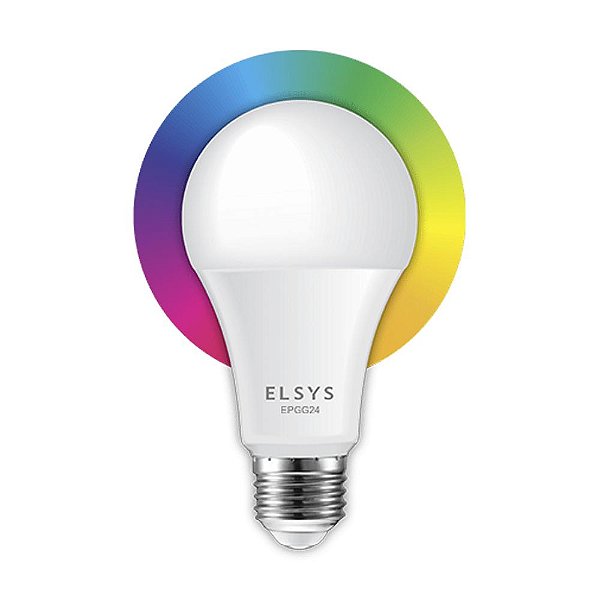 Lâmpada W-Fi Elsys Com Controle Via Aplicativo Epgg24