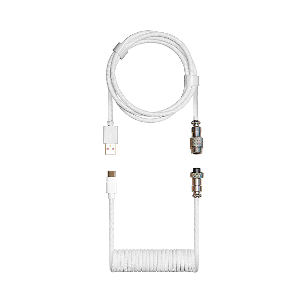 Cabo Duplo Enrolado Cooler Master Kb-Cwz1 Branco