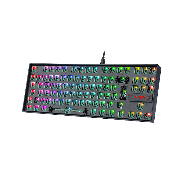 Base De Teclado Redragon Kumara Barebone Preto Rgb Abnt2