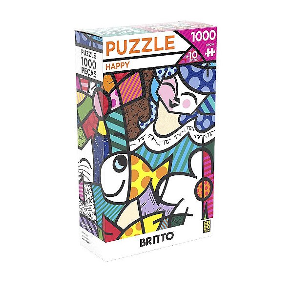 Puzzle Grow 1000 Peças Romero Britto Happy