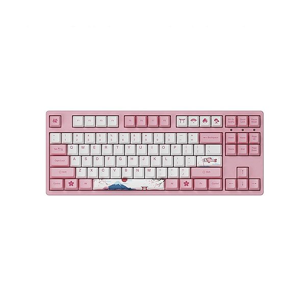 Teclado Gamer Mecânico Akko 3087 V2 World Tour Tokyo Pink US