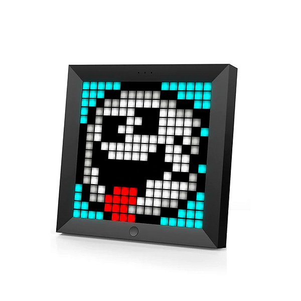 Painel Digital Divoom Com Arte De Pixel Pixoo 16x16p Preto