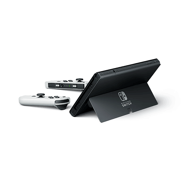Nintendo Switch OLED 64gb Standard Branco E Preto Nacional - Pro
