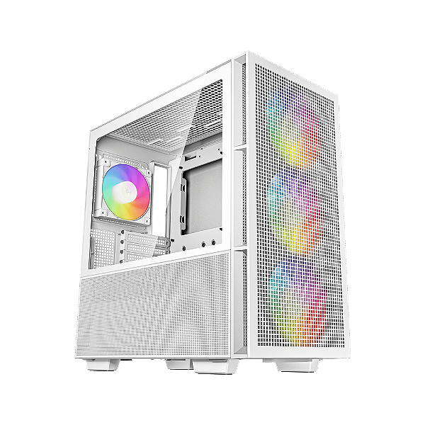 Gabinete Gamer Deepcool CH560 WH ARGB Mid Tower Vidro Branco