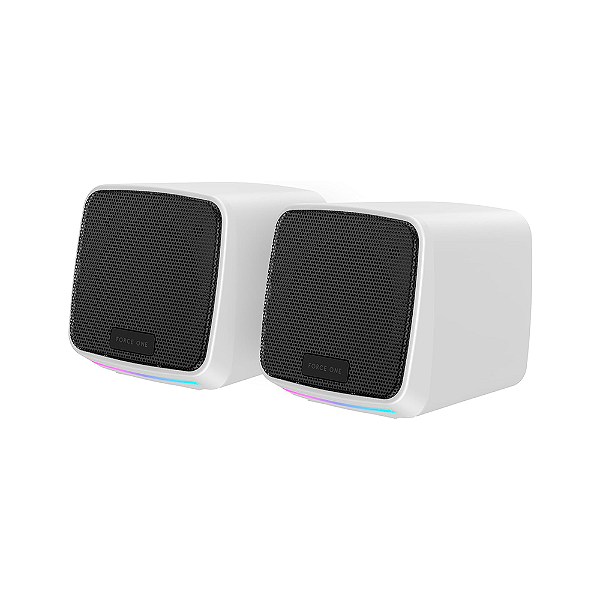 Caixa de Som Force One Explorer Branco Rgb Usb 3w