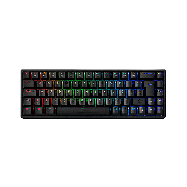 Teclado Mecânico Akko 3068B Plus Preto Switch Orange ABNT2