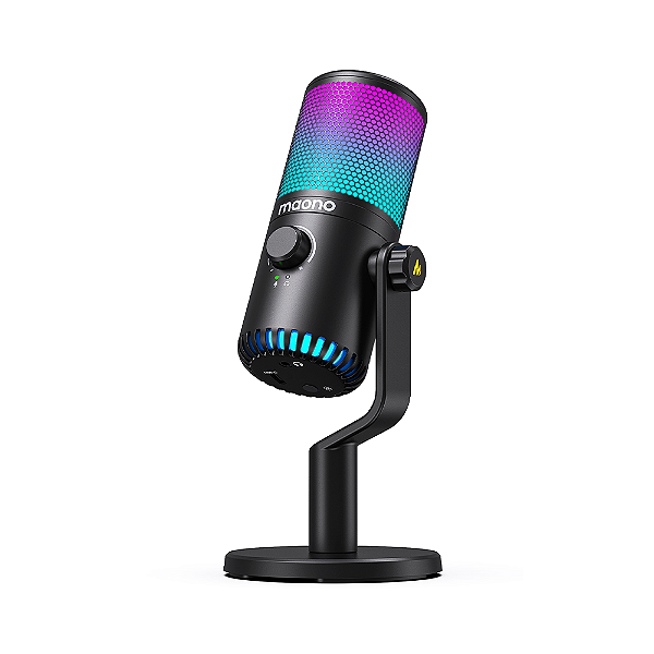 Microfone Condensador Maono DM30 RGB Preto