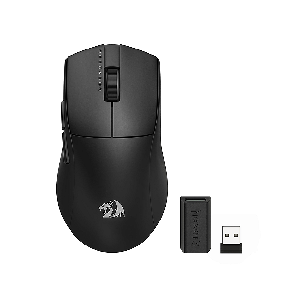 Mouse Gamer Redragon King Pro Sem Fio Preto