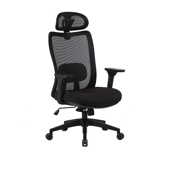 Cadeira Elements Ergonômica Escritório Astra Pro V2 Preta