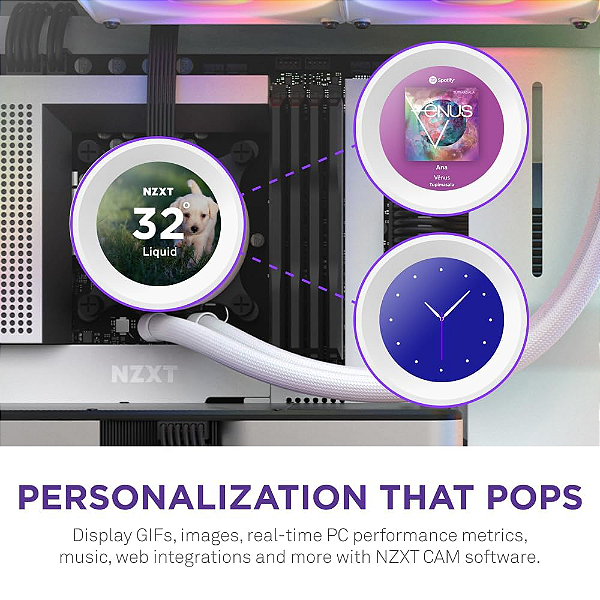 Water Cooler NZXT Kraken Elite 280 RGB 280mm AMD Intel