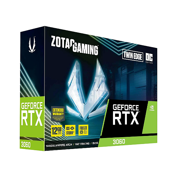 Placa de Vídeo Zotac NVIDIA GeForce Gaming RTX 3060 Twin Edge OC
