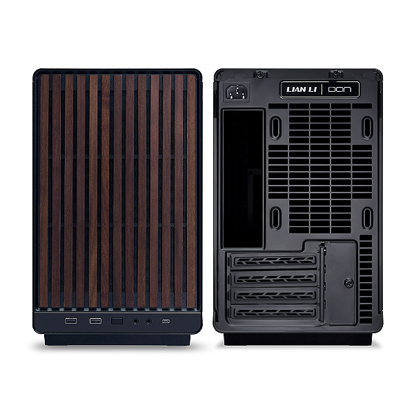Gabinete Gamer Lian Li A3 Micro ATX Wood Edition Preto A3-MATX-WD