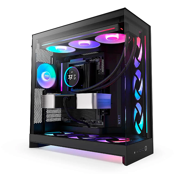 NZXT H9 Elite Flow RGB＋ Gabinete NZXT H9 Flow RGB+ Branco com 7 Fans CM-H92FW-P1