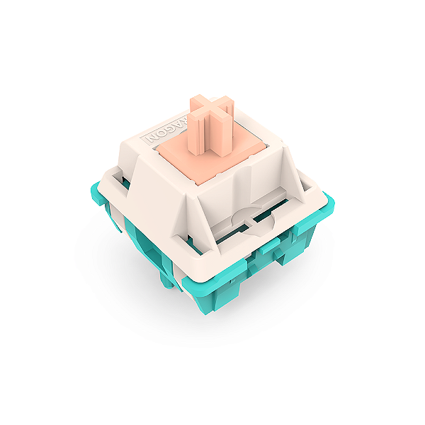 Switch Teclado Mecânico Redragon Leopard Linear Rosa Claro, Creme e Turquesa