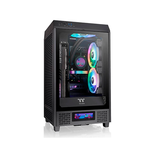 Gabinete Thermaltake The Tower 200 Mini Tower Com 2 Fans CA-1X9-00S1WN-00 Preto