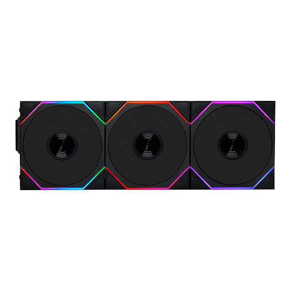 Kit 3 Fans Gamer Lian Li Uni Fan TL 120 Wireless ARGB Preto