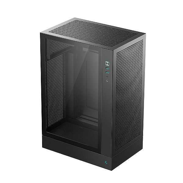 Gabinete Gamer DeepCool CH170 Plus Micro ATX Sem Fan Preto